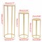 3pcs Metal Flower Stand Gold Round Column Stand Wedding Banquet Hall Party Decor